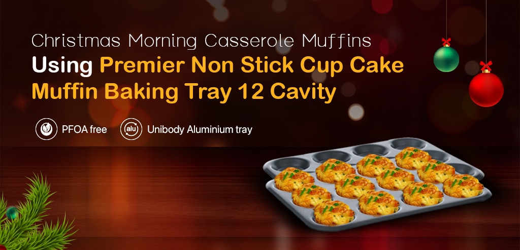 Premier Non Stick Cup Cake Muffin Baking Tray 12 Cavity